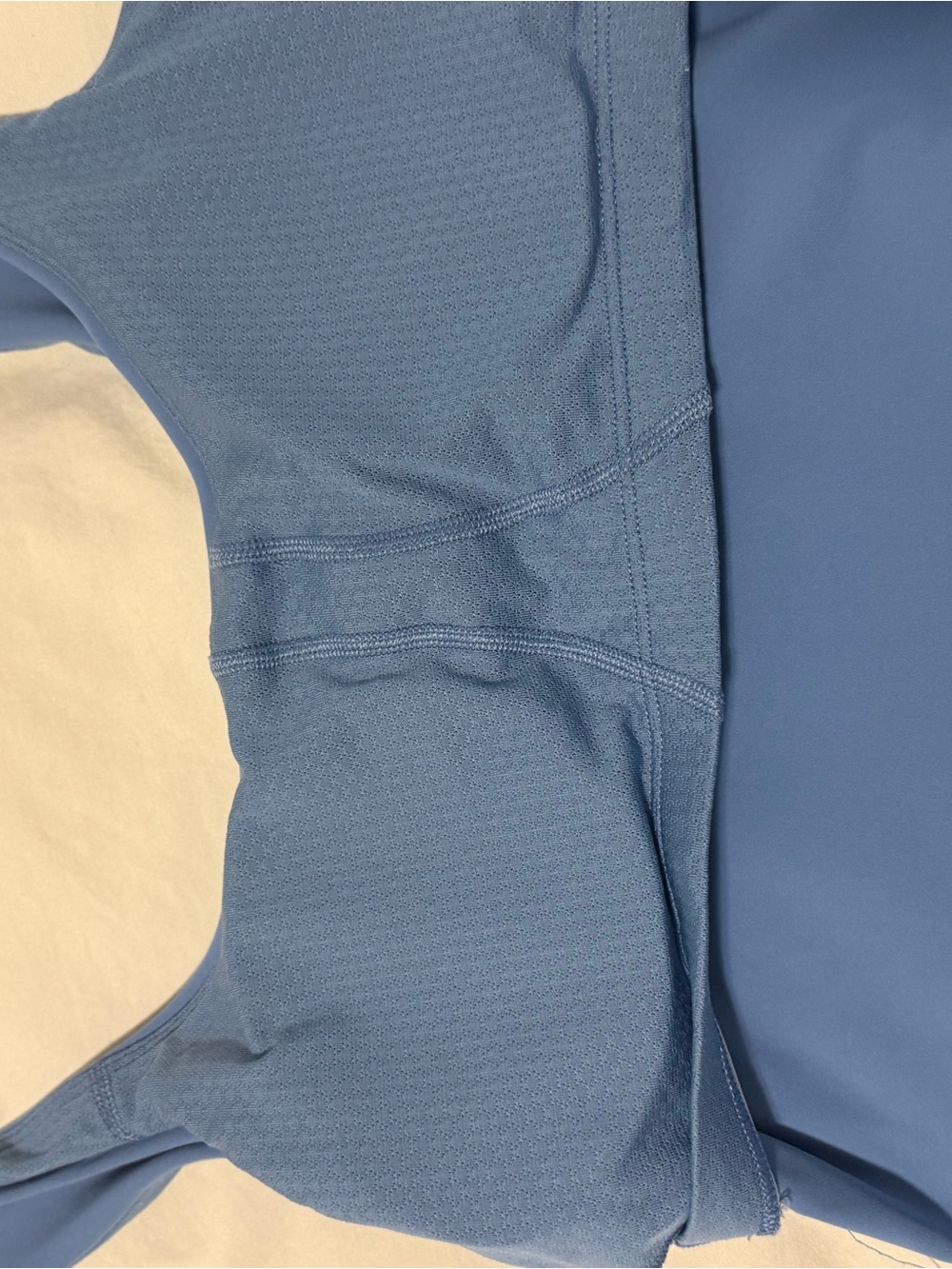 Vuori Blue Scoop Neck Cropped Tank - Picture 3 of 3